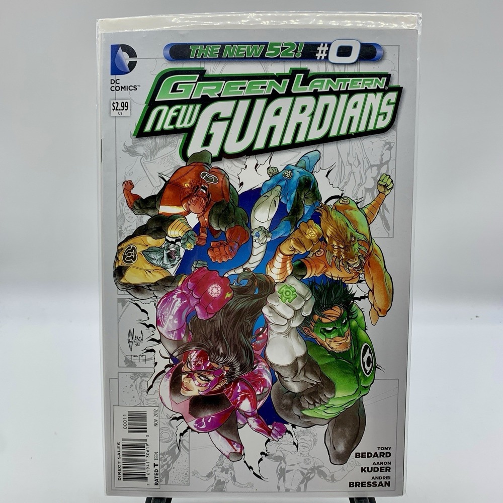 Green Lantern New Guardians #0 2012 DC Comics Bagged And‎ Boarded